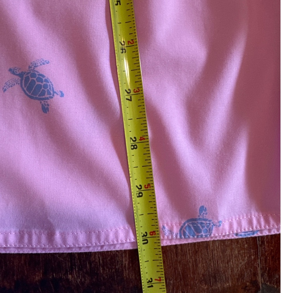 Croft & Barrow Button Down Mens XXL Pink Sea Turtle Slim Performance - Picture 3 of 8